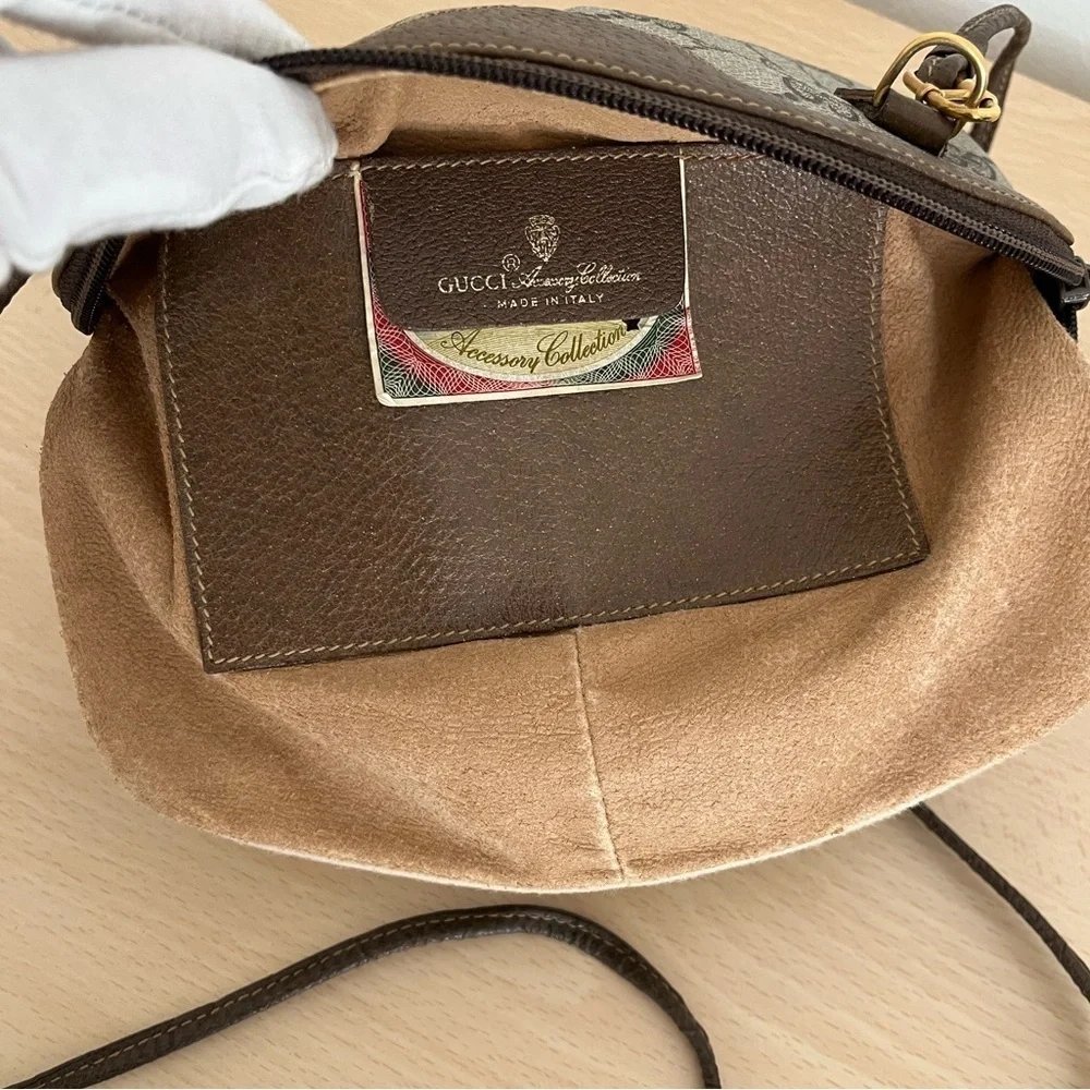 Gucci GG Supreme Ophidia Crossbody Clutch Vintage EUC Circa 1980 - Picture 13 of 17